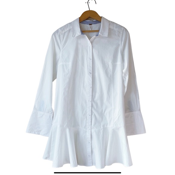 Free People All For You Shirtdress in White Size M NWT - Picture 2 of 13